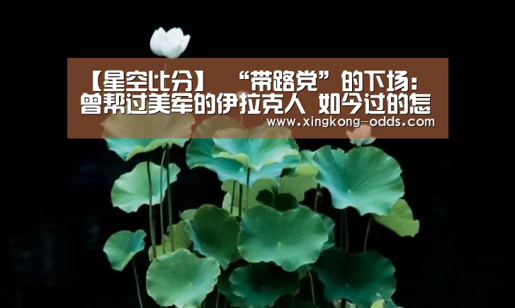 【星空比分】
“带路党”的下场:曾帮过美军的伊拉克人 如今过的怎样(图3) 星空聚合